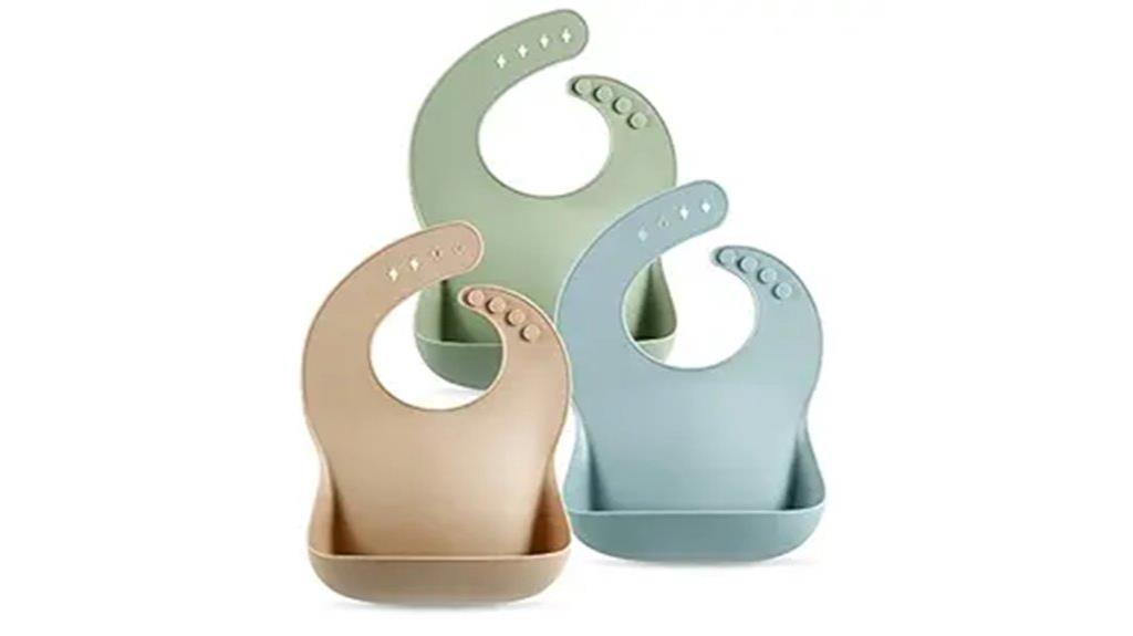 silicone baby bibs set