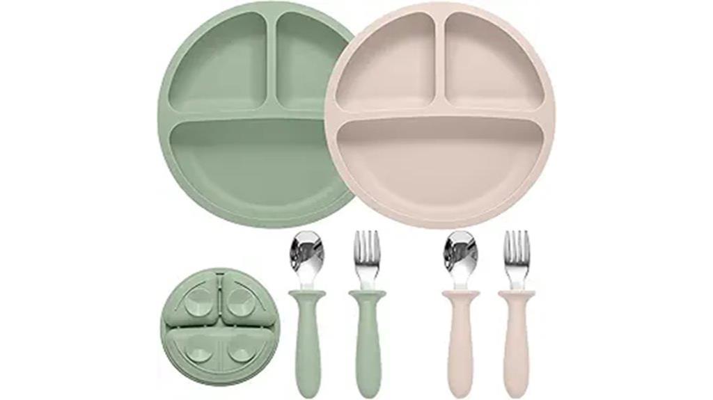 silicone baby feeding set