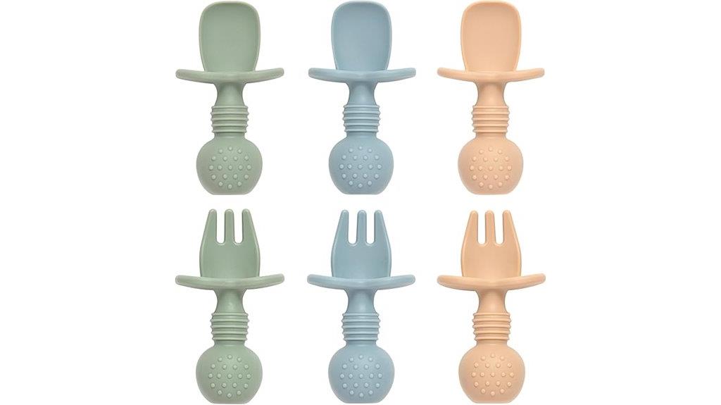 silicone baby feeding utensils