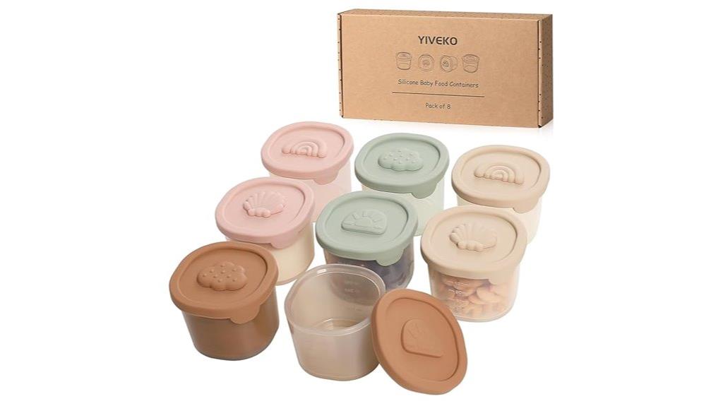 silicone food storage containers