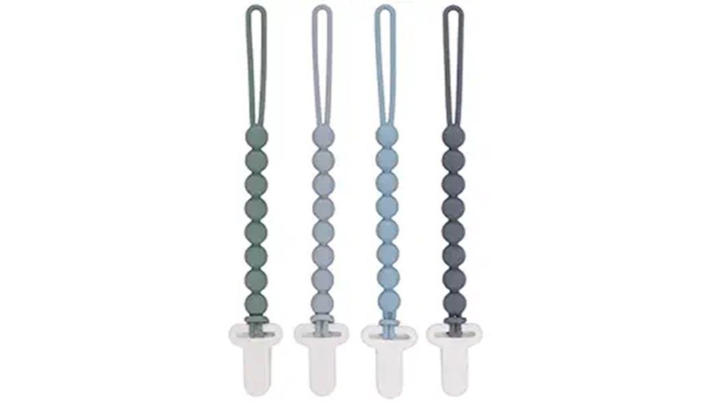 silicone pacifier clips bundle