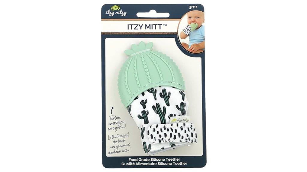 silicone teething mitt toy