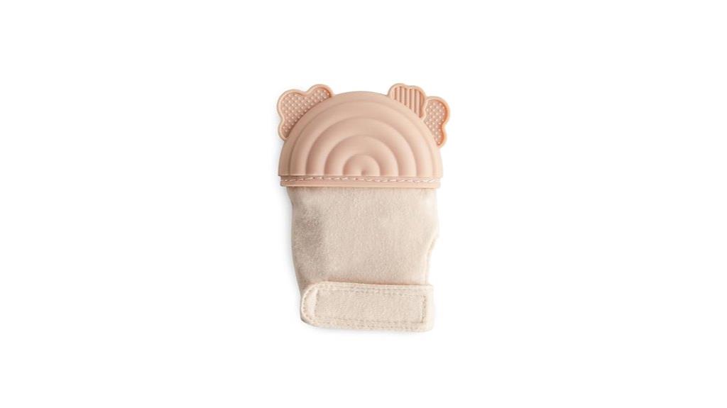 silicone teething mitten for infants