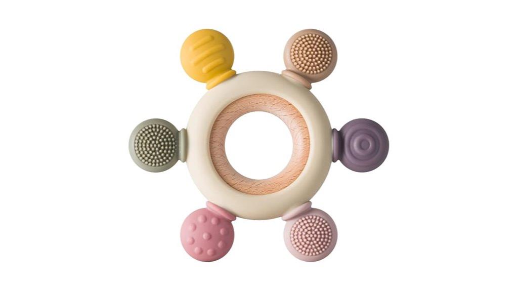 silicone teething toys ring