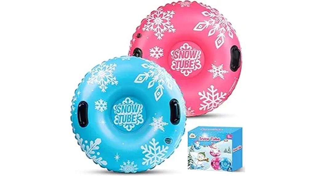 snow tubing sledding set