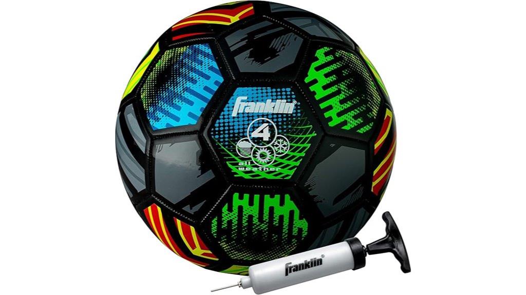 soccer ball and pump