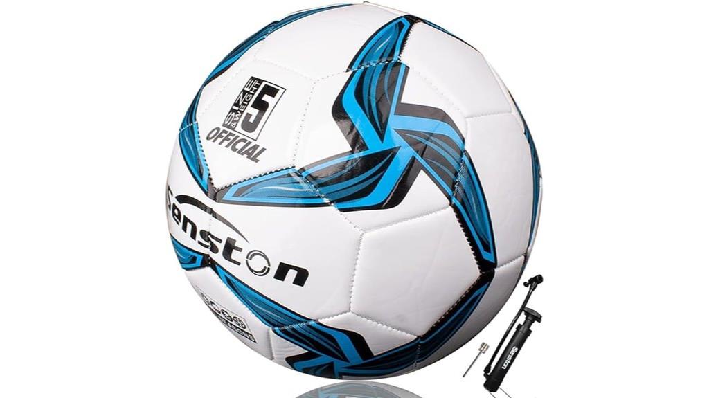 soccer balls with pump