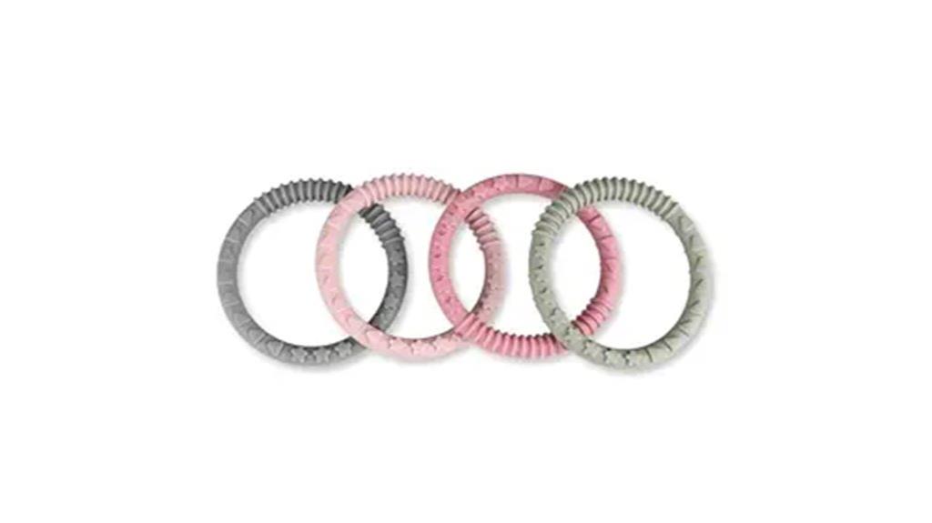 soft silicone teething bracelet