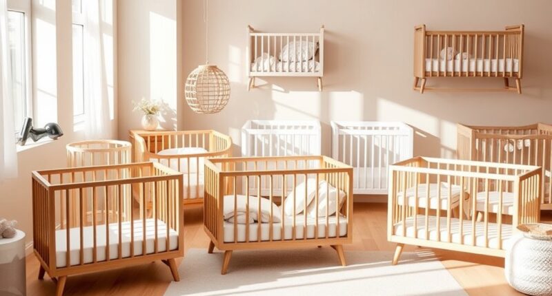 space saving mini cribs