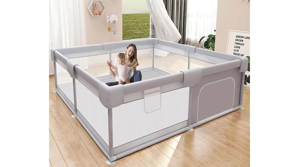 spacious playpen for toddlers