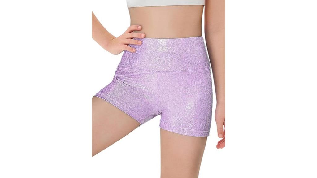sparkly athletic shorts for kids
