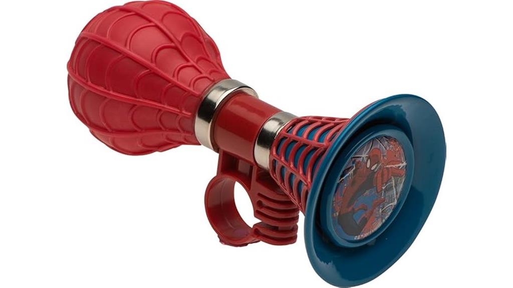 spider man themed bike horn