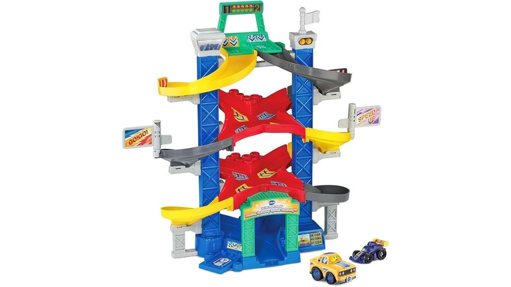 spinning raceway playset fun