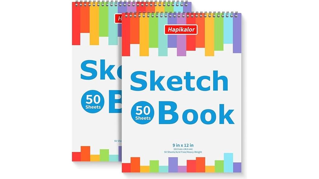 spiral bound art sketchbooks