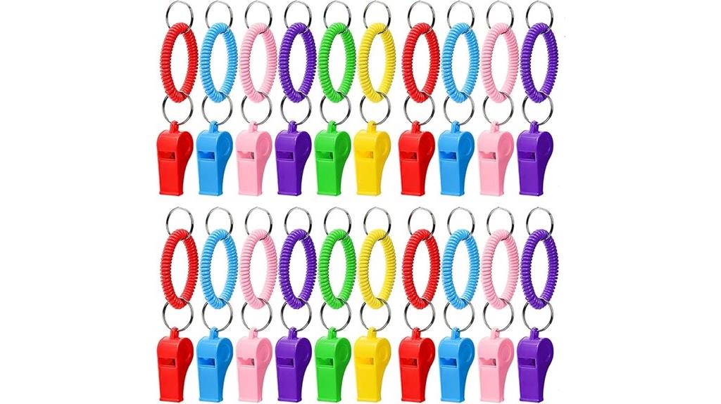 sport whistle bracelet set