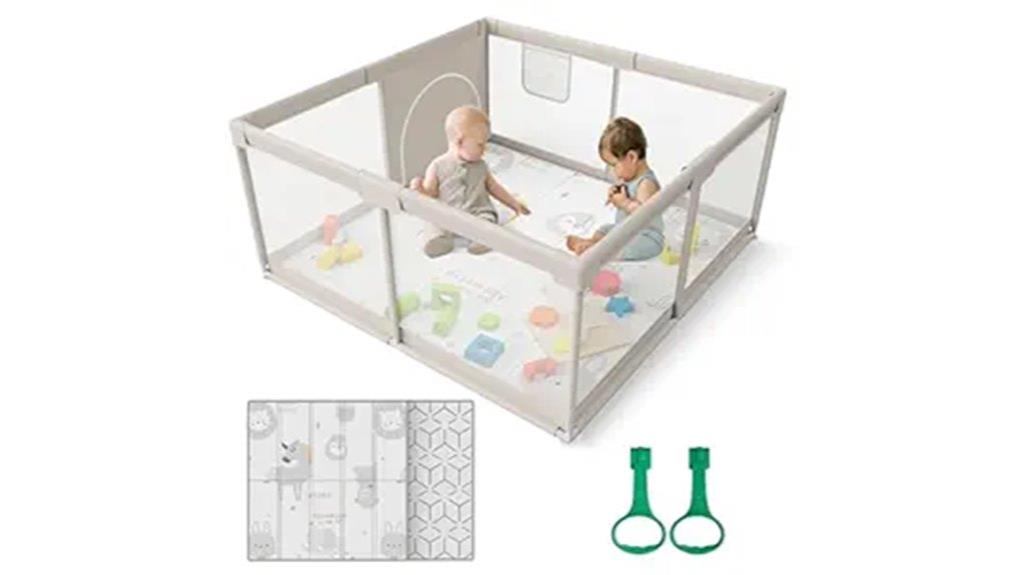square baby playpen designed
