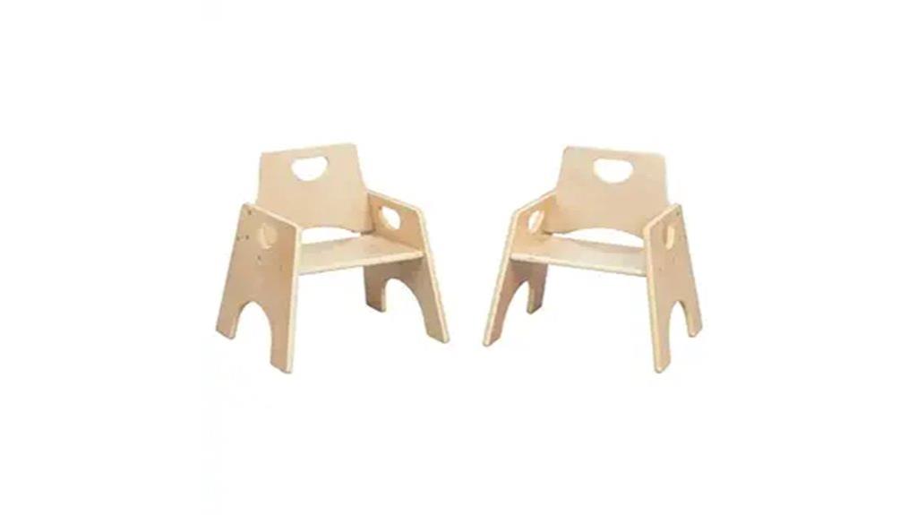 stackable toddler wooden chairs