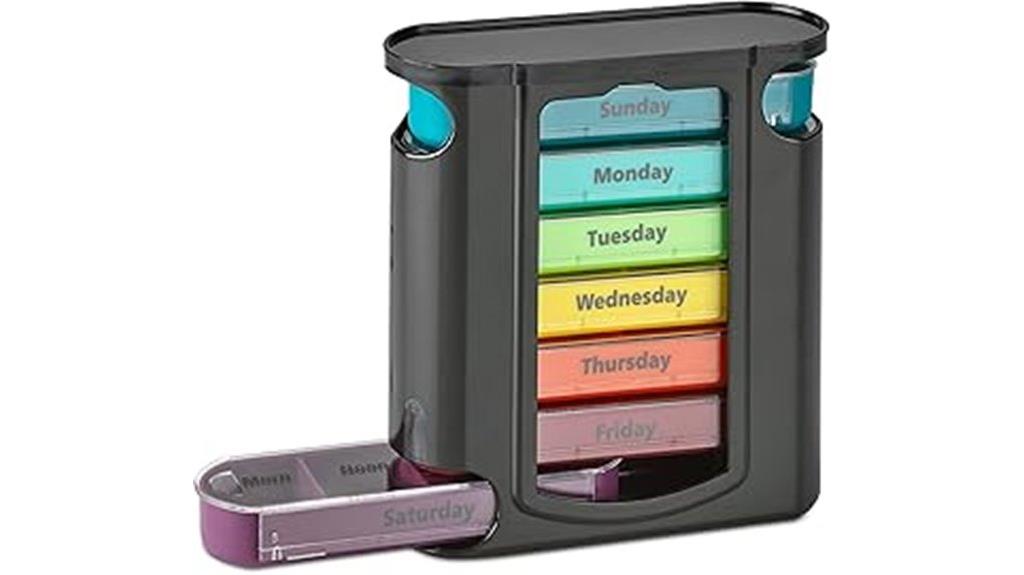 stackable weekly pill organizer