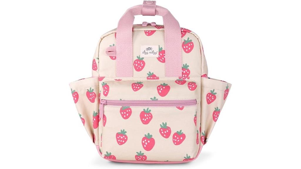 strawberry toddler backpack design