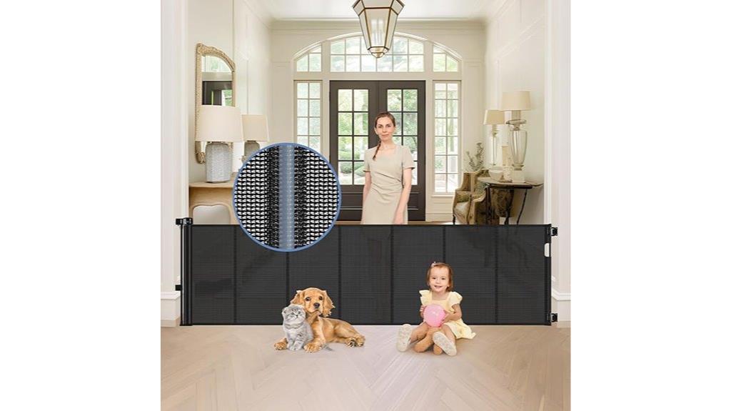 sturdy retractable pet barrier