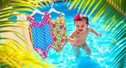 stylish one piece baby swimsuits