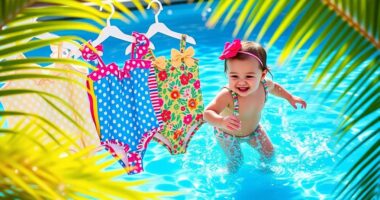 stylish one piece baby swimsuits
