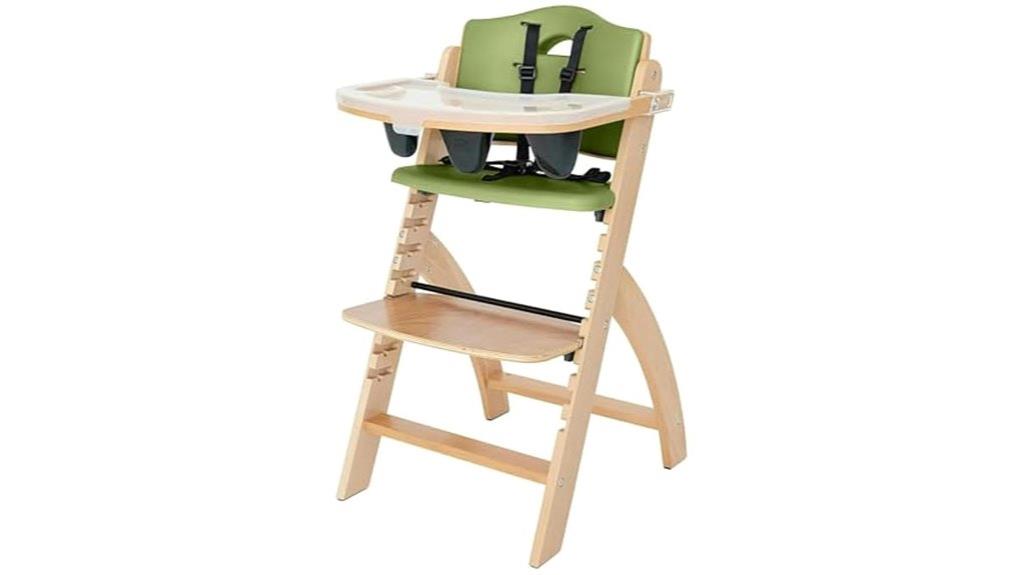 stylish wooden high chair