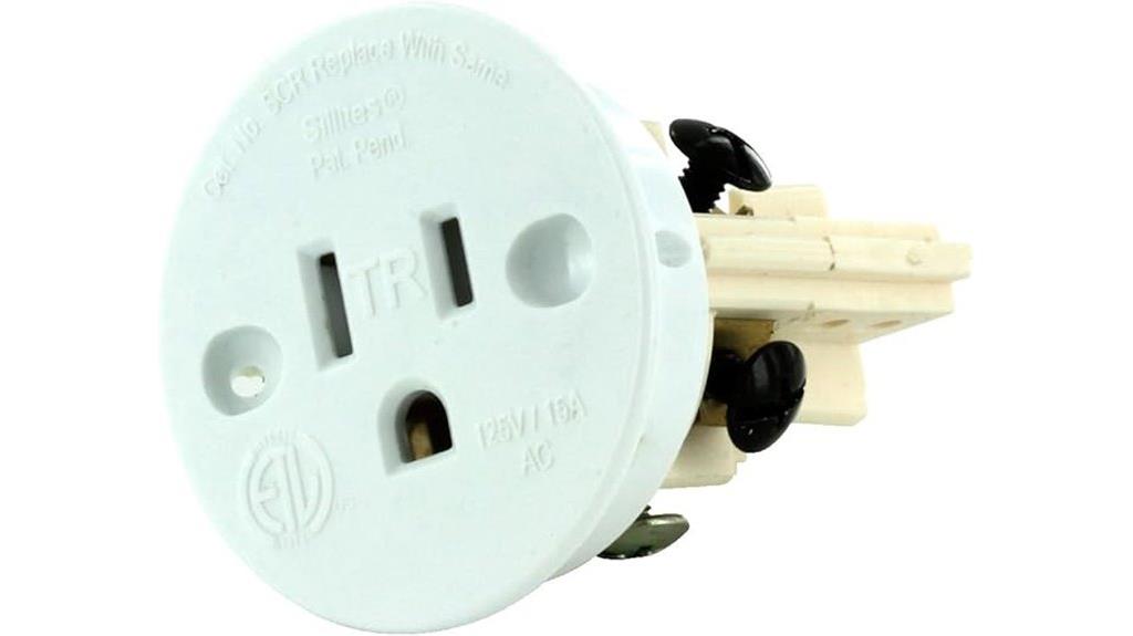 tamper resistant receptacle with cover
