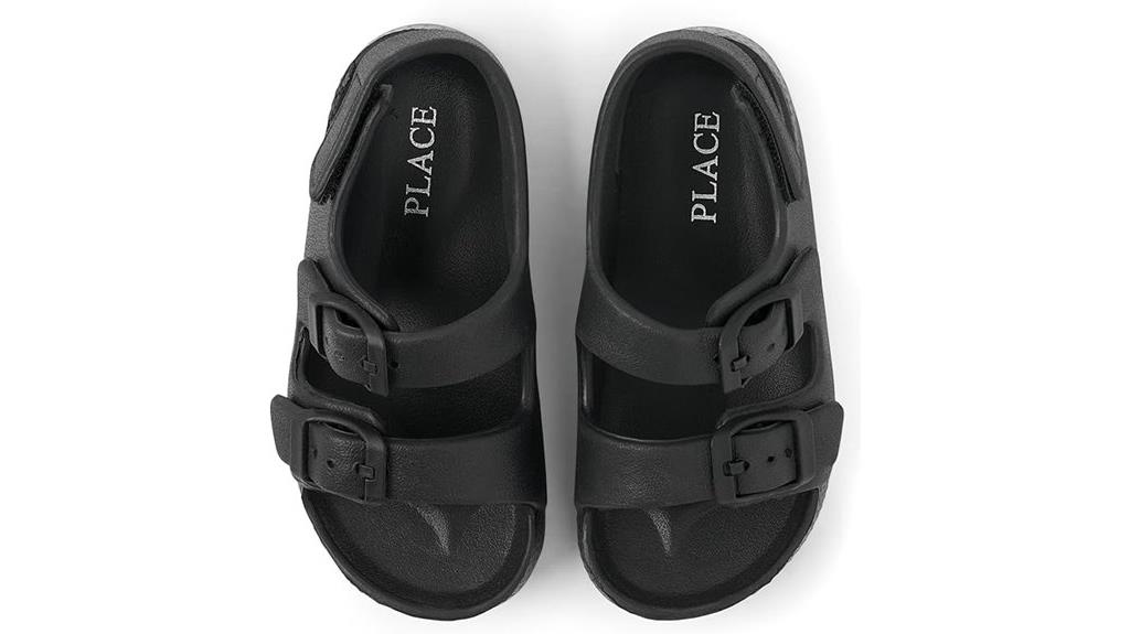 toddler double buckle sandals