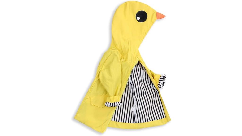 toddler duck raincoat hoodie