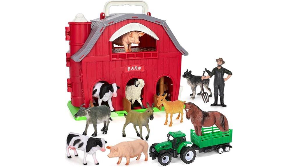 toddler farm animal playset