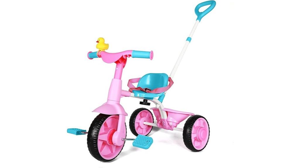 toddler friendly two in one tricycle