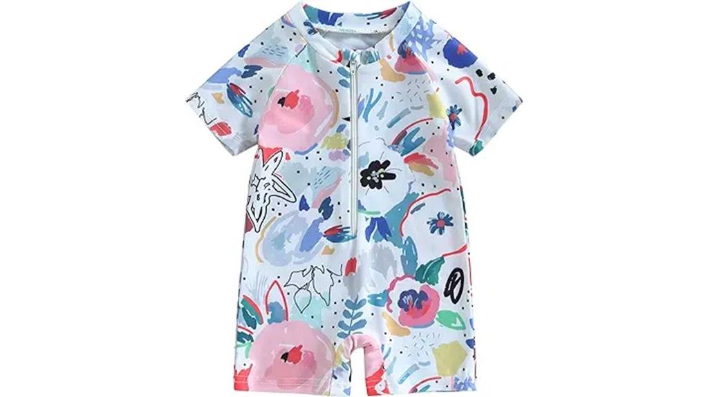 toddler short sleeve swimsuit