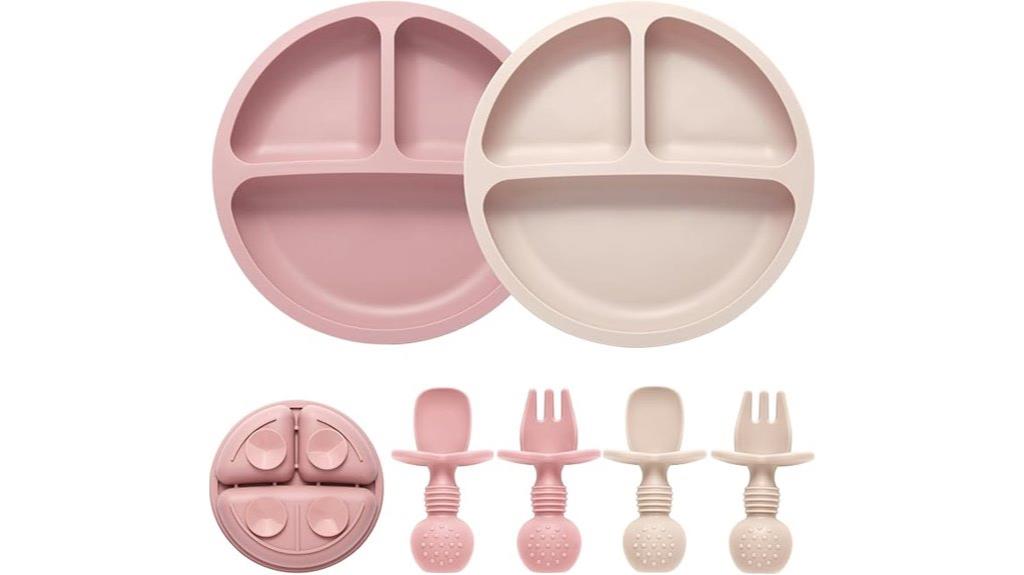 toddler silicone feeding set
