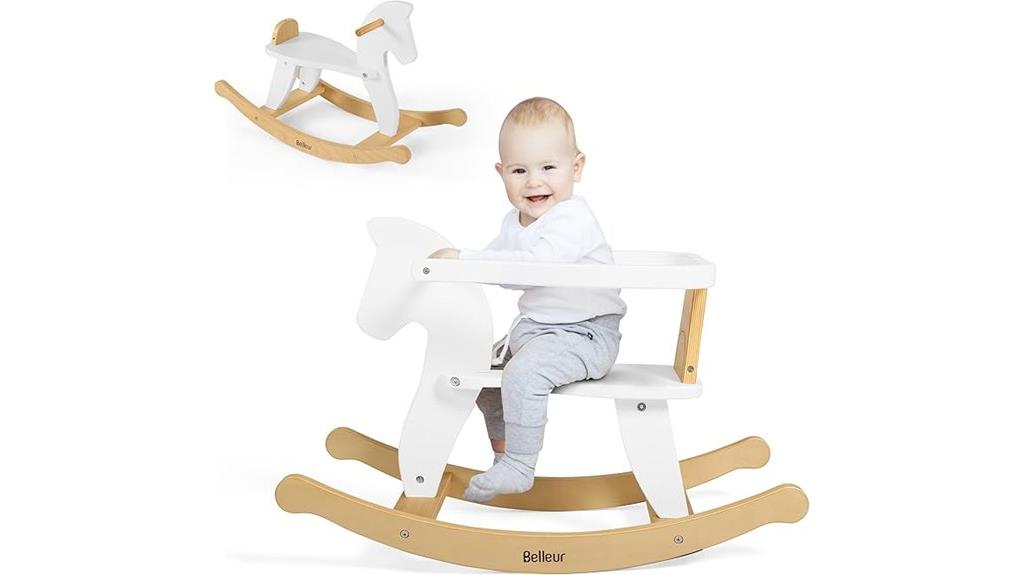 toddler wooden rocking horse
