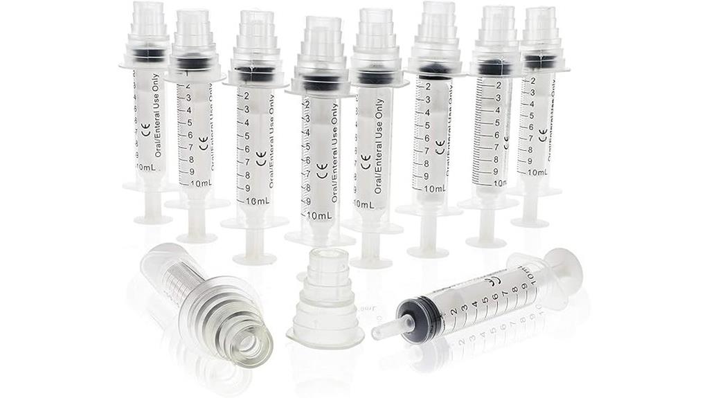 transparent oral medicine syringes