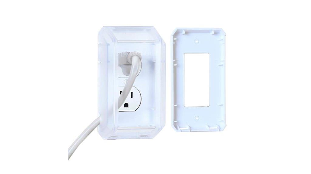 transparent outlet cover box