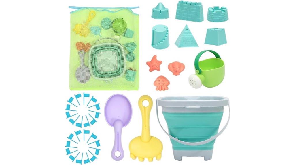 travel sized beach toy set