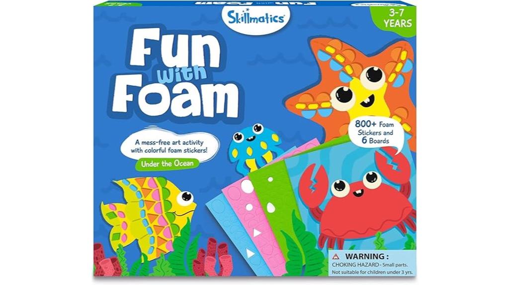 underwater foam sticker activity