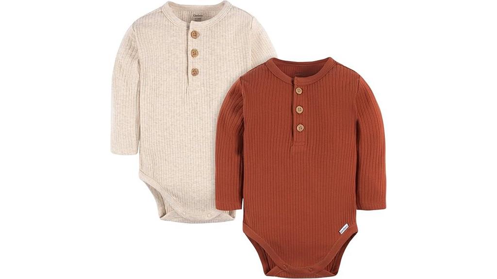 unisex baby bodysuit set