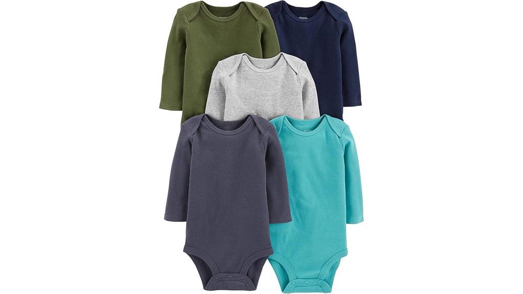 unisex long sleeve baby bodysuit