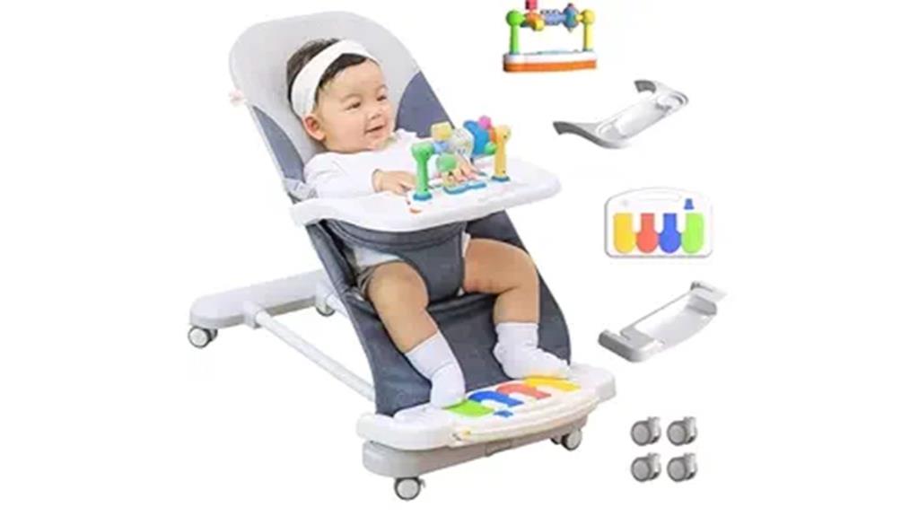 versatile baby bouncer with wheels