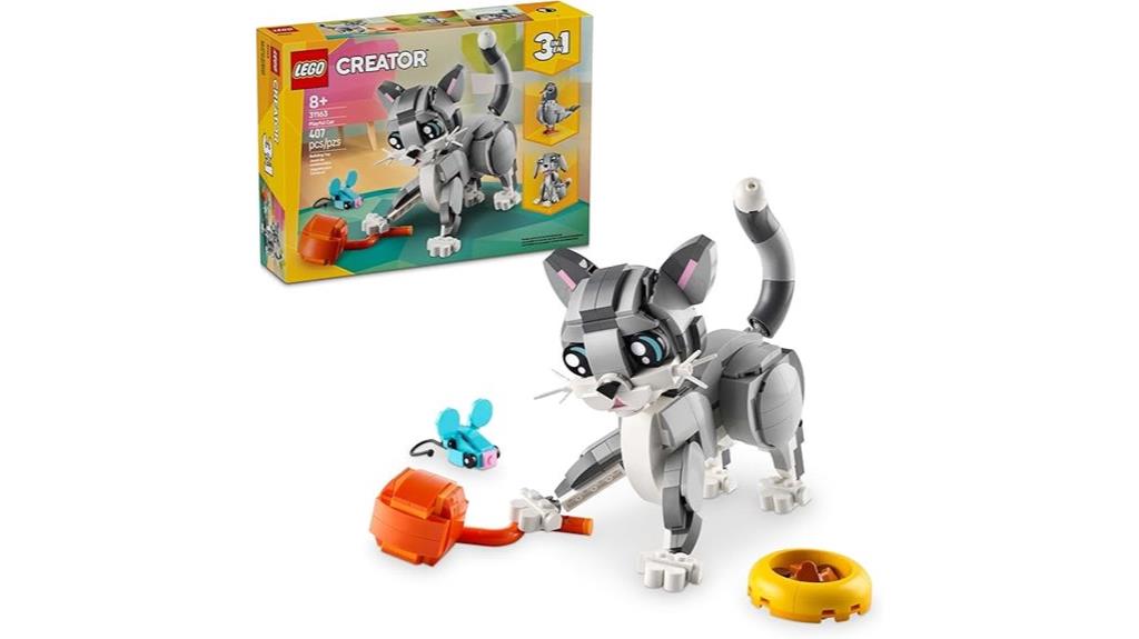 versatile lego cat toy