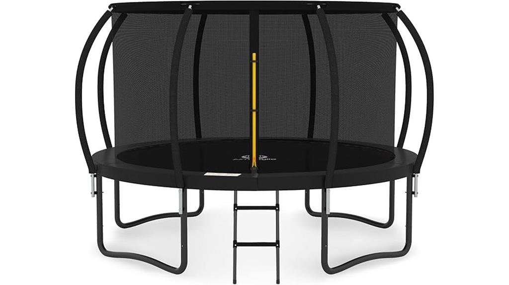 versatile trampoline with enclosure