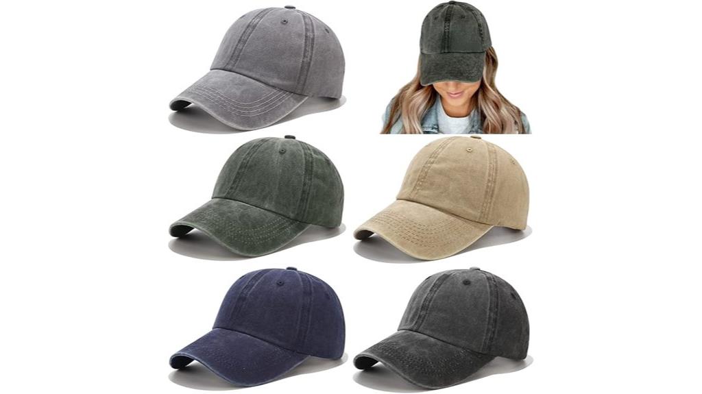 vintage washed baseball caps