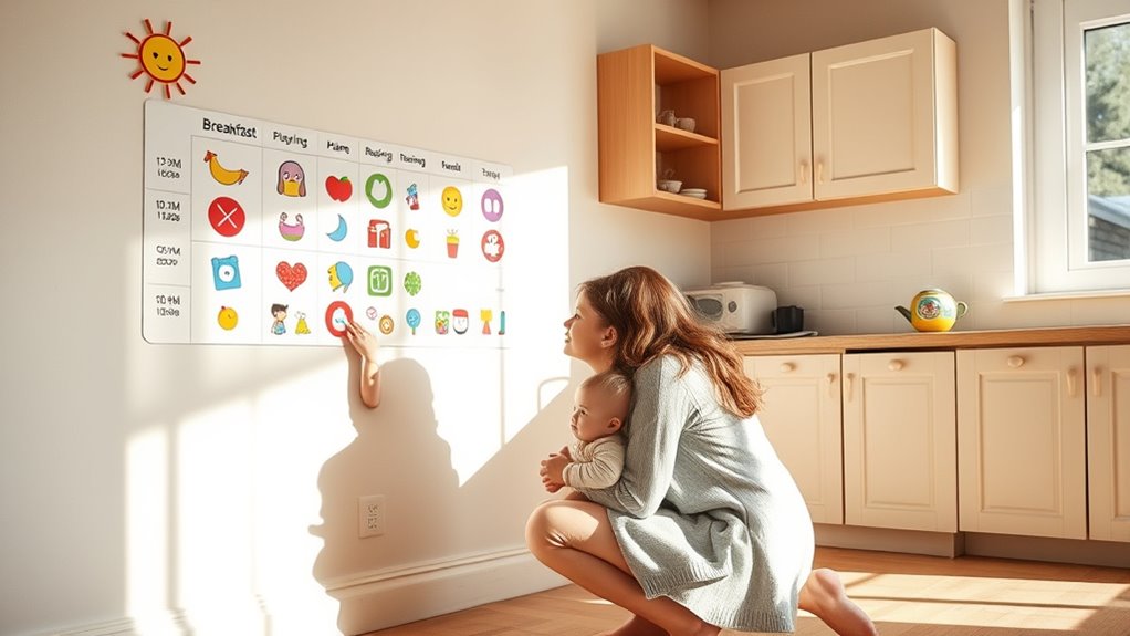 visual schedules aid organization