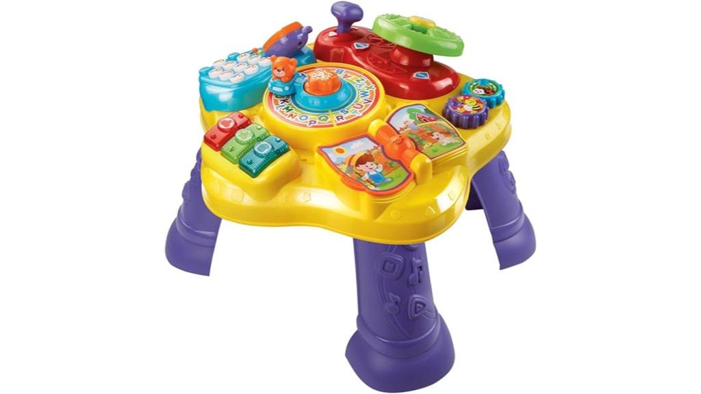vtech learning table yellow