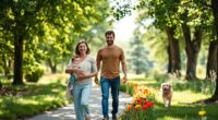 walking with baby together