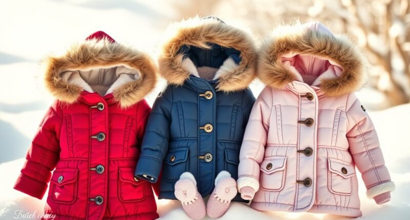warm and stylish baby coats