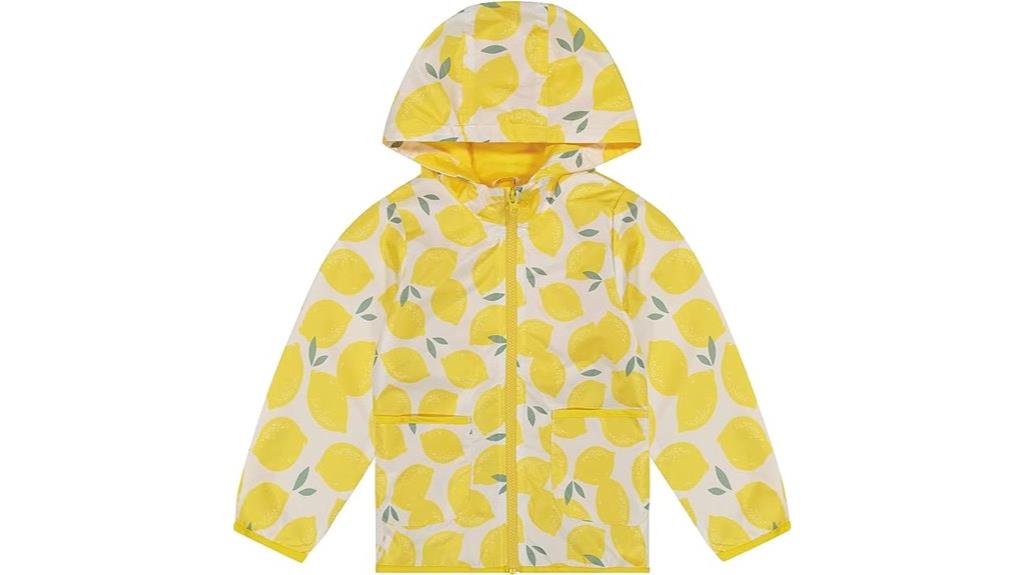 water resistant baby rain jacket